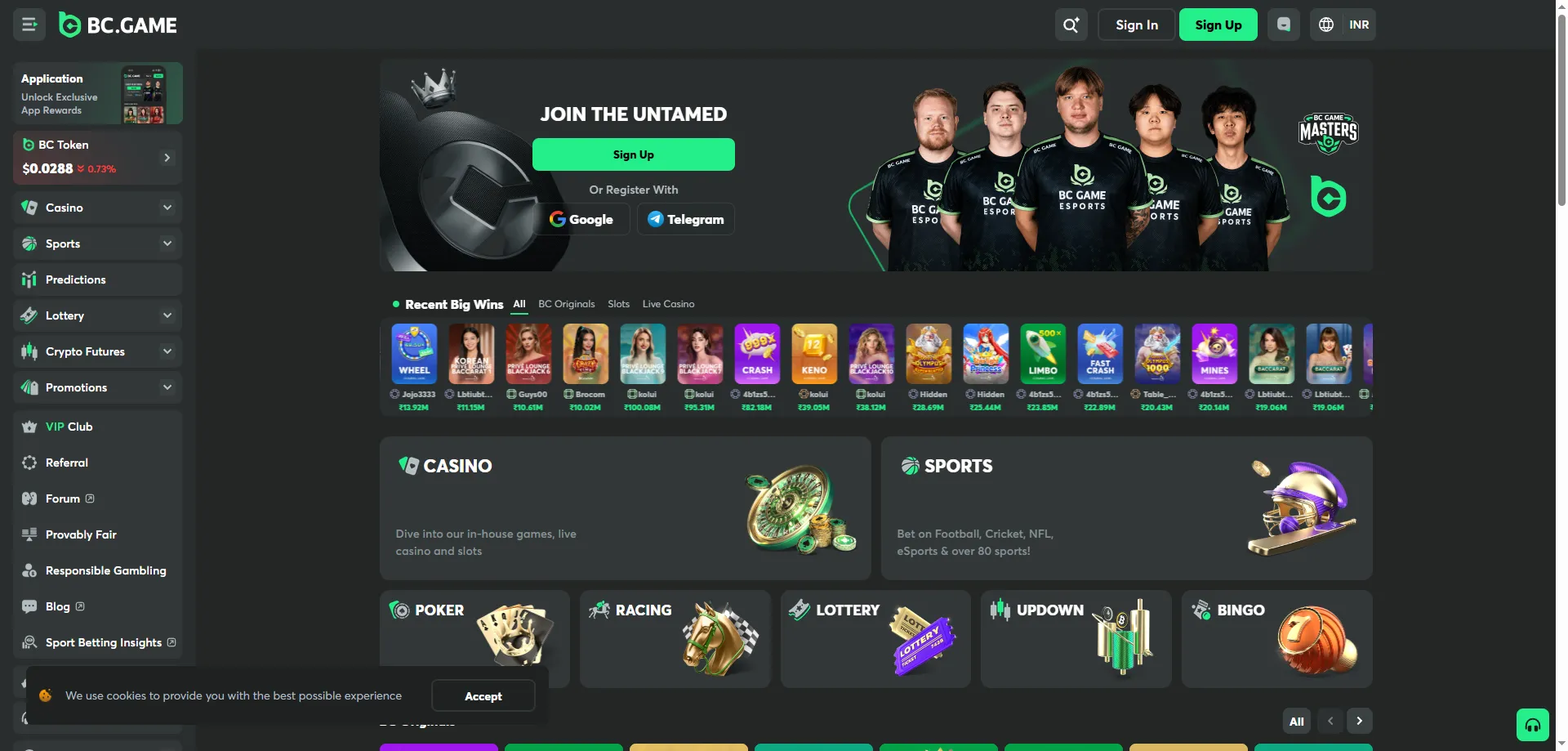 BC Game Casino India — crypto gambling platform overview 2026